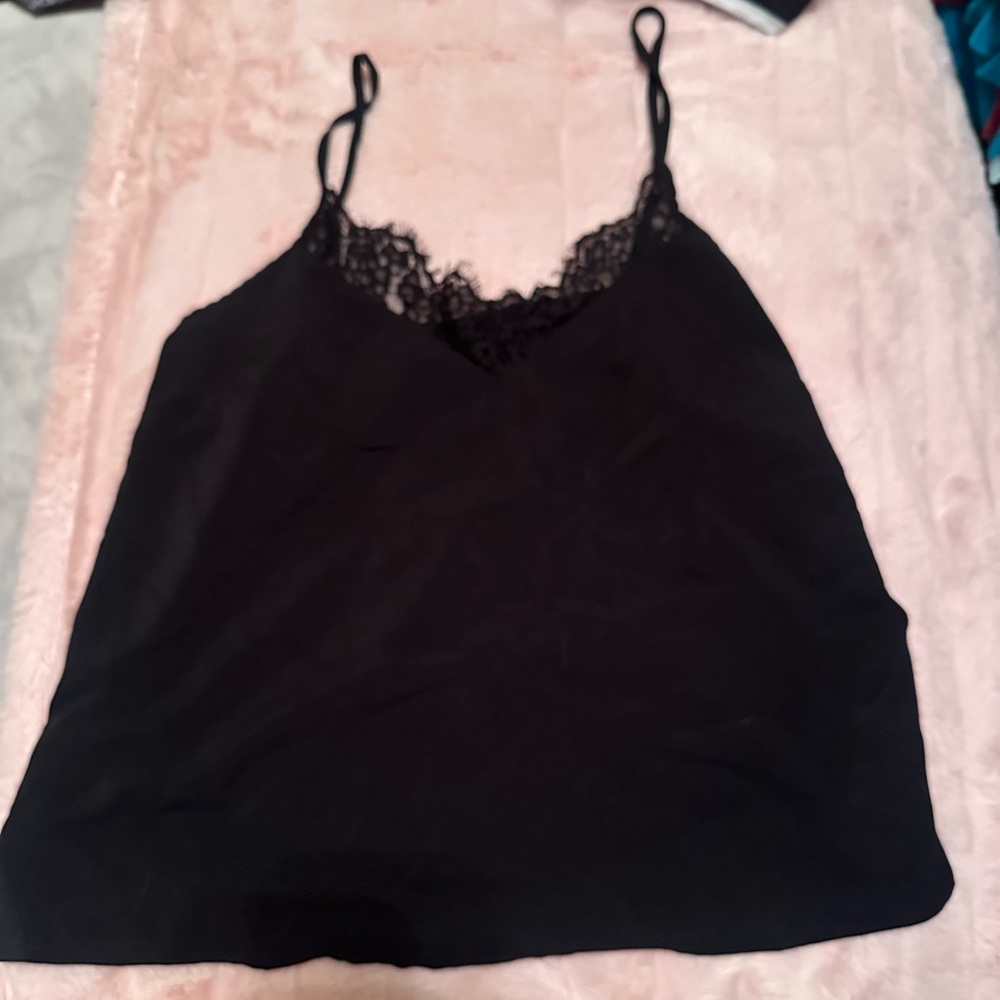 SHEIN Black Lace Detail Chemise